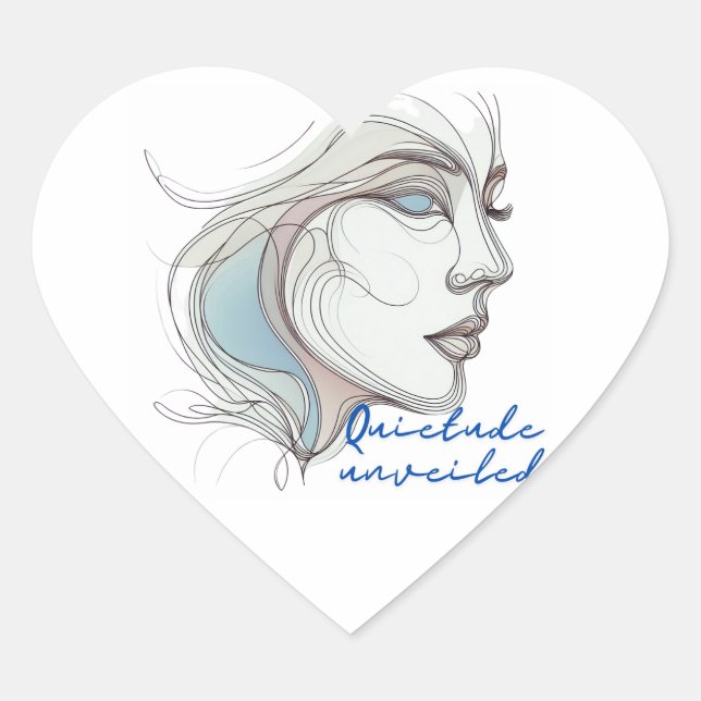  Unveiled  Heart Sticker (Front)