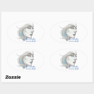 Unveiled Oval Sticker