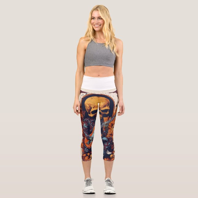 "Unveiling Elegance Signature Leggings (Front)