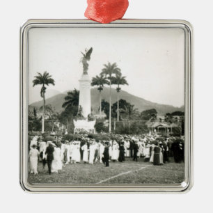 Unveiling of War Memorial Metal Tree Decoration