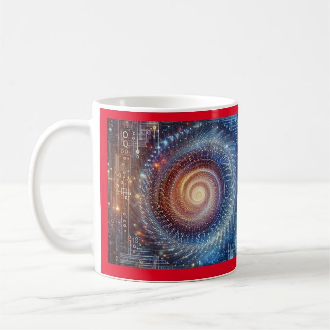 Unveiling the Digital Realm Coffee Mug (Left)