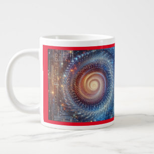 Unveiling the Digital Realm Large Coffee Mug