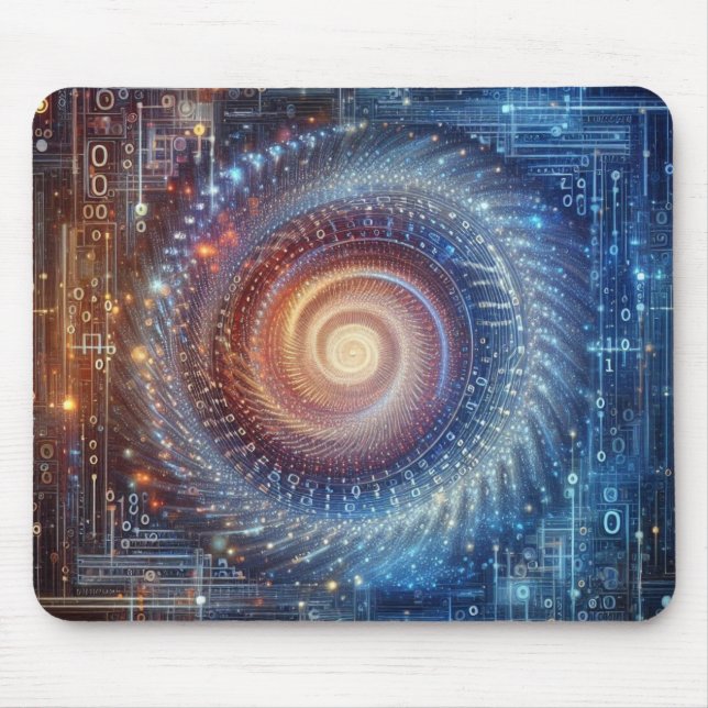 Unveiling the Digital Realm Mouse Mat (Front)