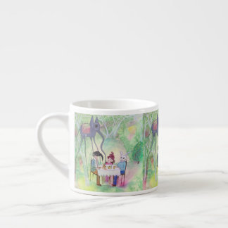 Unwanted Guests Tea Party Original Art Espresso Cup
