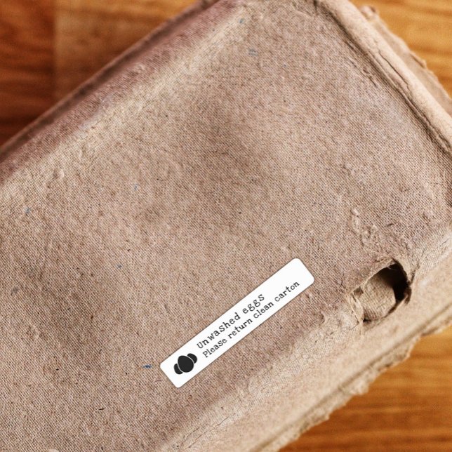 Unwashed Eggs Return Carton Washable Sticker Label (Creator Uploaded)