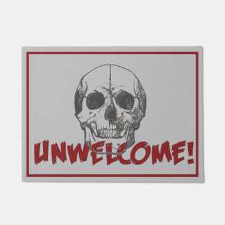 Unwelcome Halloween Doormat