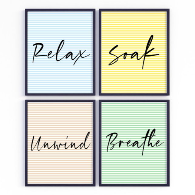 Unwind Scripture Bathroom wall art poster (Creator Uploaded)