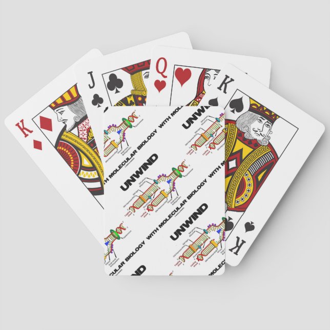 Unwind With Molecular Biology (DNA Replication) Playing Cards (Back)