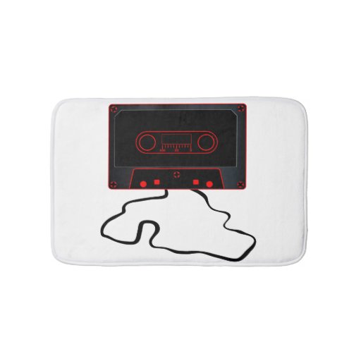 Image of Unwound Black Audio Cassette Bath Mat