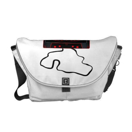 Image of Unwound Black Audio Cassette Commuter Bag