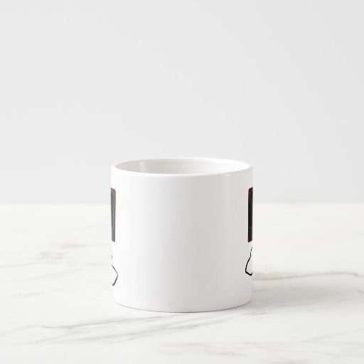 Image of Unwound Black Audio Cassette Espresso Cup