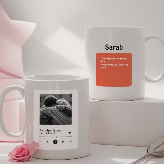 Unwrap Love: Spotify-Inspired Couples Gift for Val Coffee Mug (Creator Uploaded)