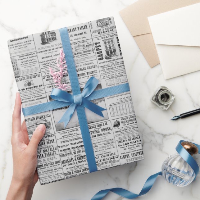 Unwrap Nostalgia: The St. Louis Mammoth Chart Wrapping Paper (Gifting)