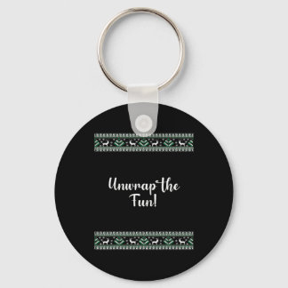 Unwrap The Fun! Christmas Funny  Key Ring