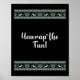 Unwrap The Fun! Christmas Funny Poster