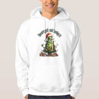 Unwrapped and Loving It - Funny Single Christmas  Hoodie