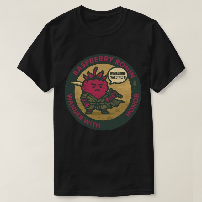 Unyielding Sweetness Warrior Raspberry  T-Shirt (Design Front)