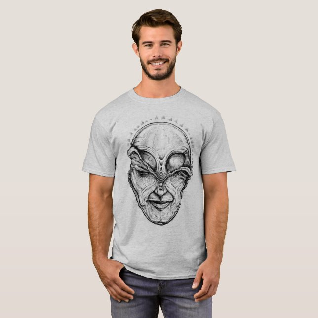 UnZip The Alien. T-Shirt (Front Full)