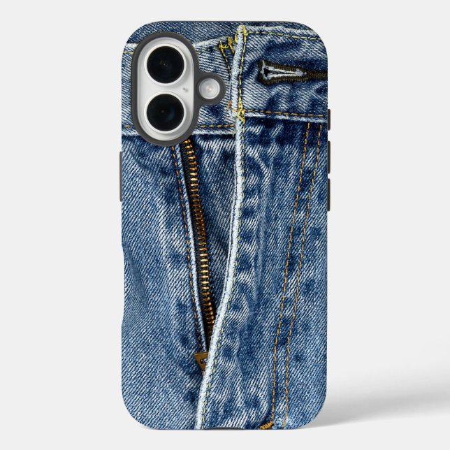 Unzipped Blue Jeans Case-Mate iPhone Case (Back)