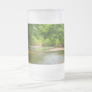 Up A Creek Frosted Glass Beer Mug