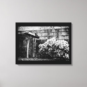 up against the rain canvas print