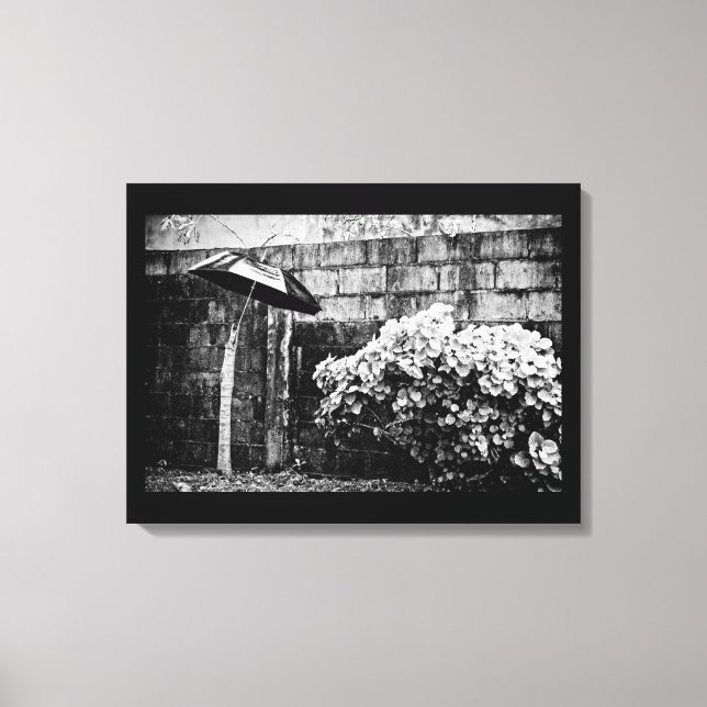 up against the rain canvas print (Front)