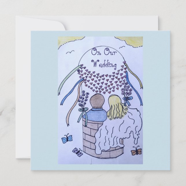 Up and Away in a Hot Air Balloon Save The Date (Front)