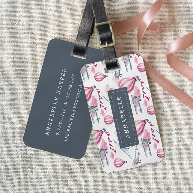 Up and Away Personalised Luggage Tag (Creator Uploaded)