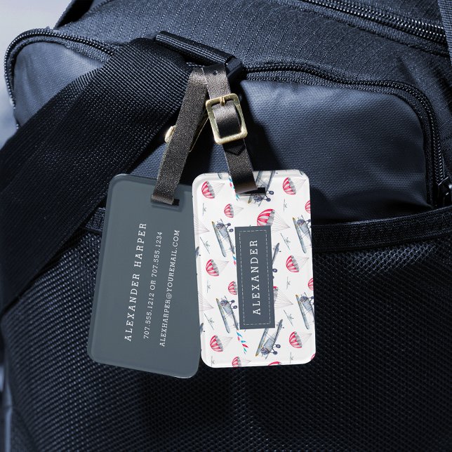 Up and Away Personalised Luggage Tag (Creator Uploaded)