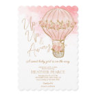 Up and Away Rose Hot Air Balloon Girl Baby Shower