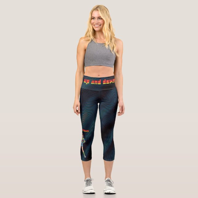 Up And Down Capri Leggings (Front)