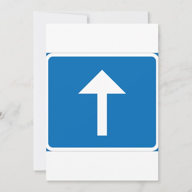 Up Arrow Sign Invitations (Front)