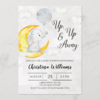 Up & Away Little One Grey Neutral Baby Shower