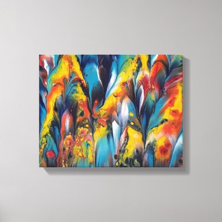 Up Close and Feathery2 Print on  a 4x11 Canvas