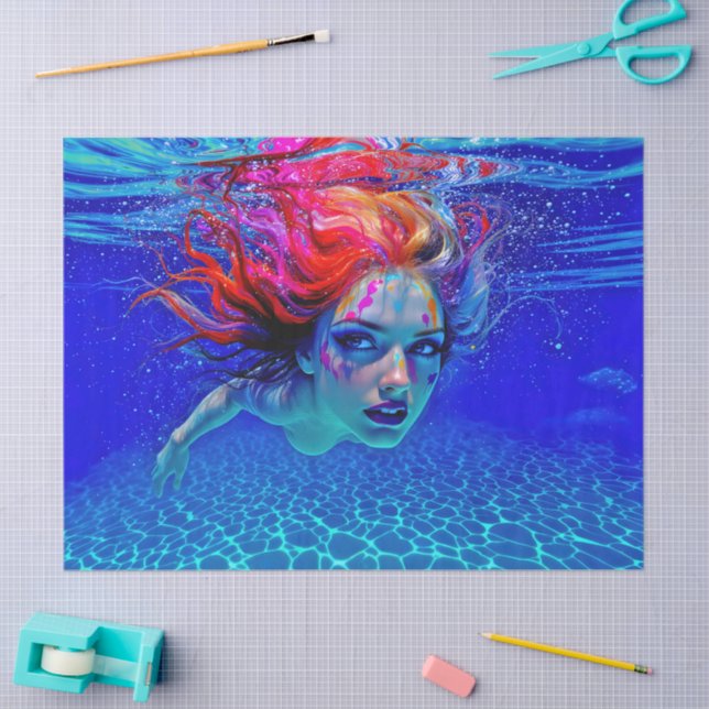 “Up Close and Personal” - A Chromatic Portrait Tissue Paper (Craft)