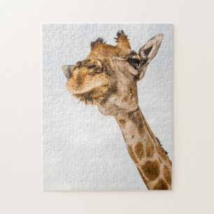 Up Close Portrait of a Giraffe Jigsaw Puzzle