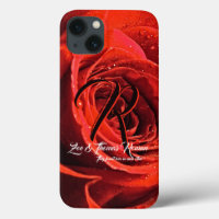 Up Close with Red Rose Phone Case – Elegant Floral
