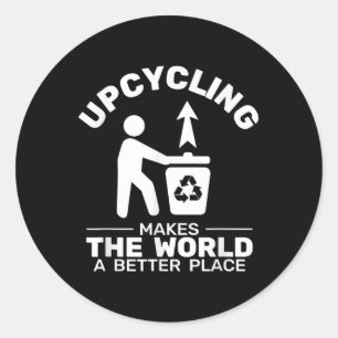 Up-cycling Recycling Environmental Protection Classic Round Sticker