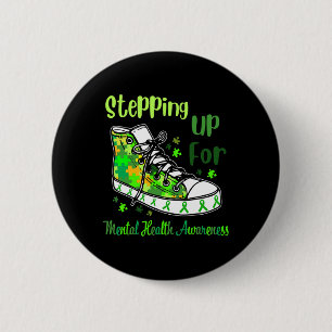 Up For Mental Health Awareness Shoes 6 Cm Round Badge