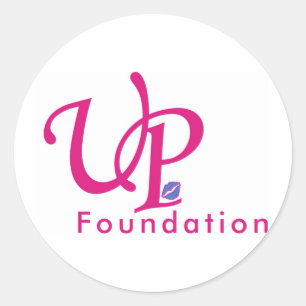 Up foundation classic round sticker