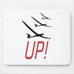 UP ! Glider Sailplane Mouse Mat