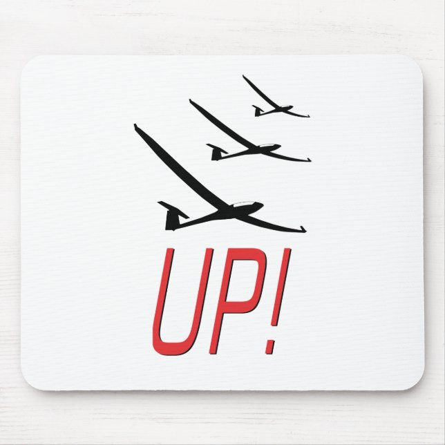 UP !  Glider Sailplane Mouse Mat (Front)