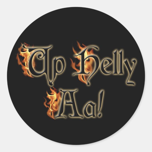 Up Helly Aa! Classic Round Sticker (Front)