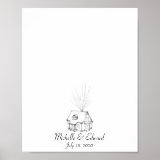 Up House Fingerprint Guest Book