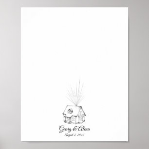 Up House Fingerprint Guestbook