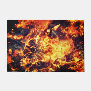 Up in flames doormat