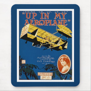 Up in My Aeroplane Mouse Mat