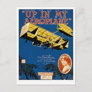 Up in My Aeroplane Postcard