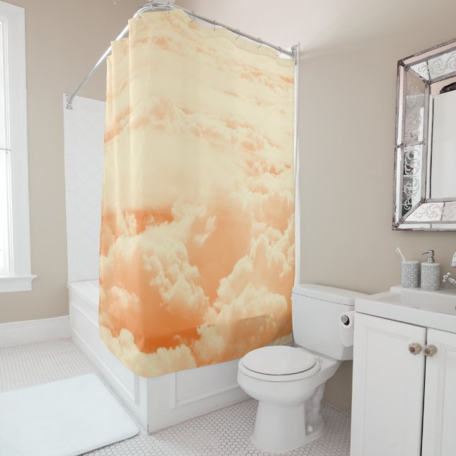Up in the Dreamy Clouds 7 Shower Curtain (In Situ)
