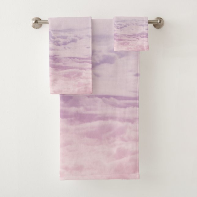 Up in the Pastel Clouds 2 Bath Towel Set (Insitu)